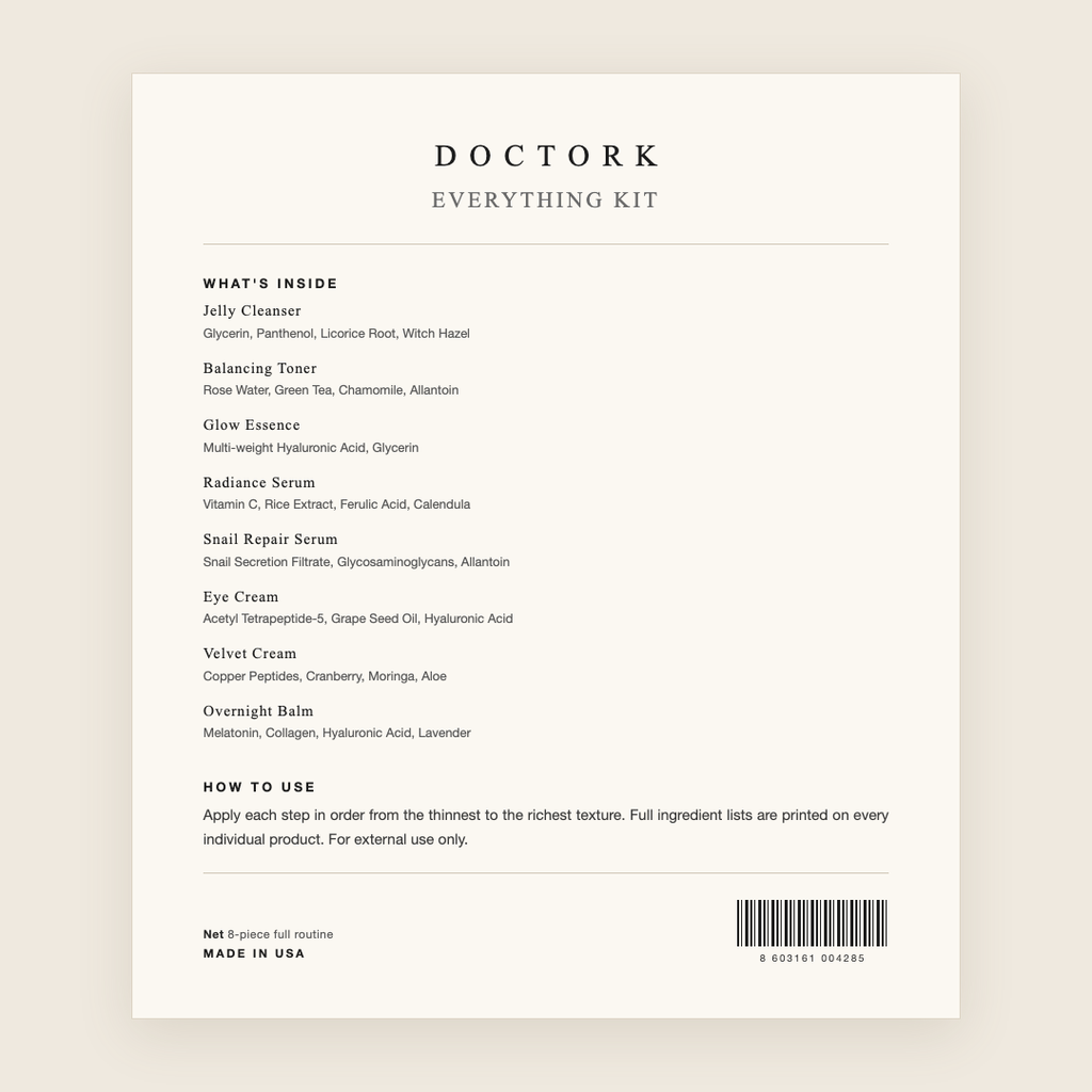 Doctork Everything Kit what's inside